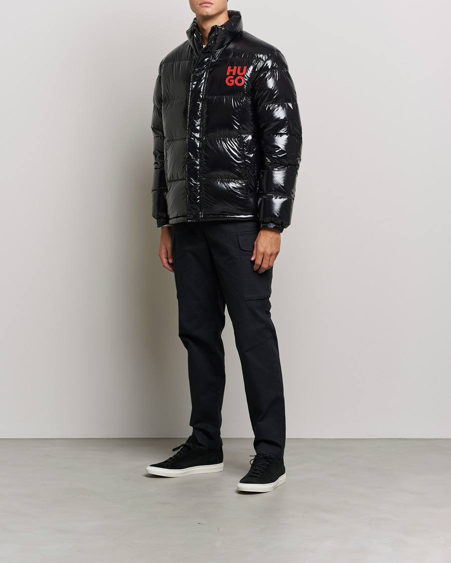 Herre | Jakker | HUGO | Biron Glossy Down Jacket Black