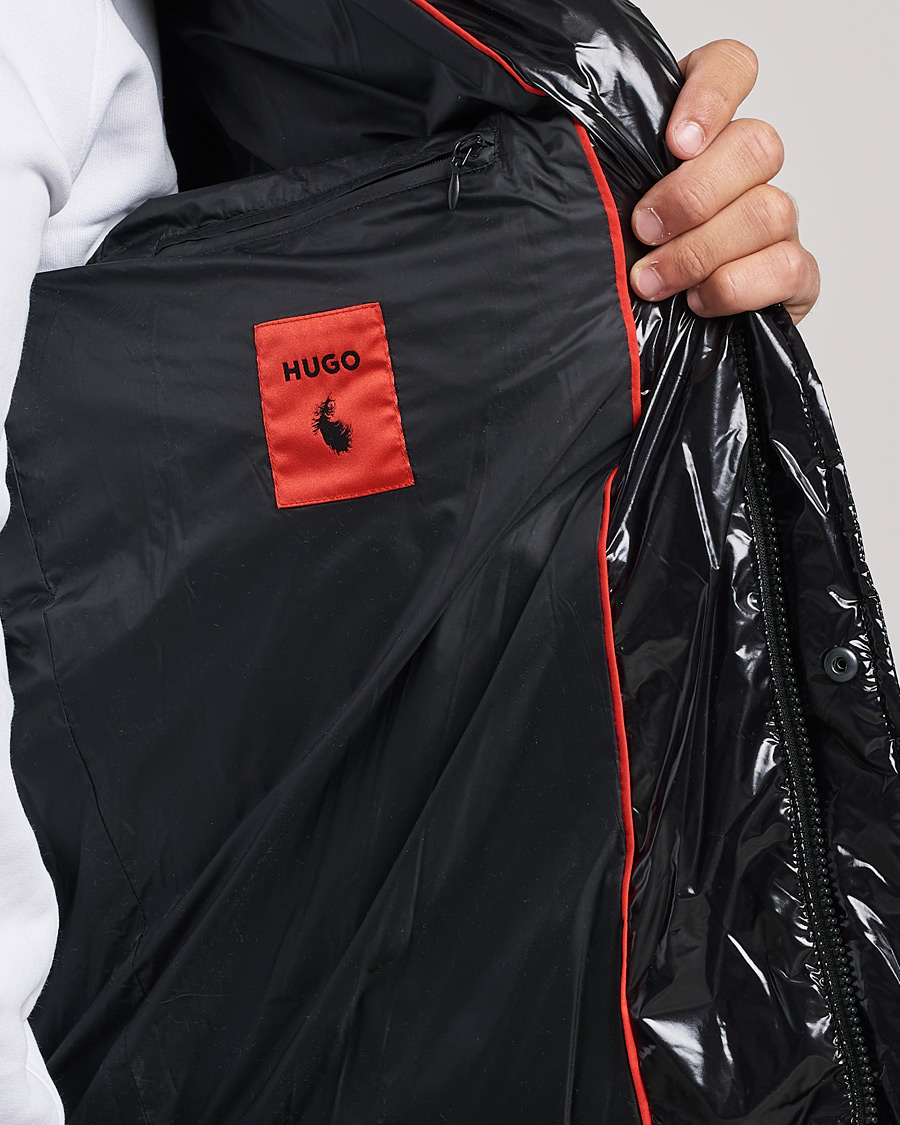 Herre | Jakker | HUGO | Biron Glossy Down Jacket Black