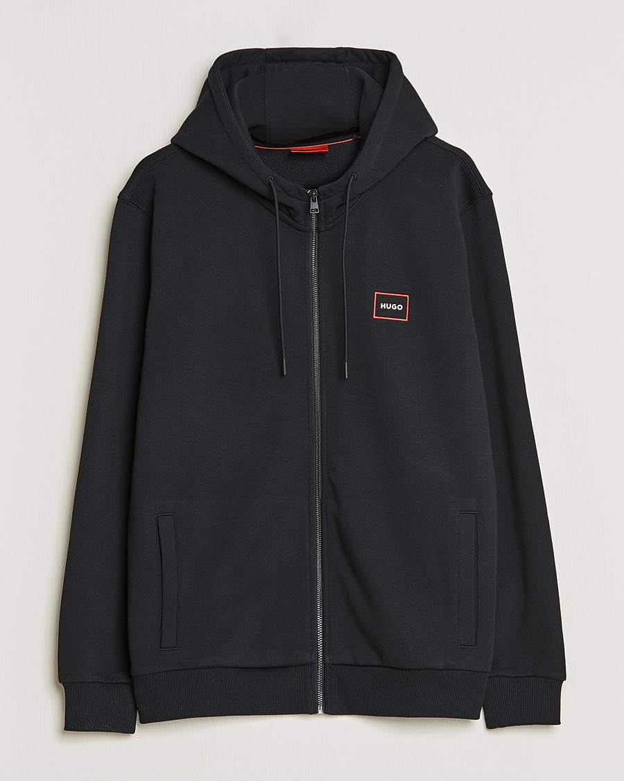 Herre | Gensere | HUGO | Dorneol Logo Full Zip Hoodie Black