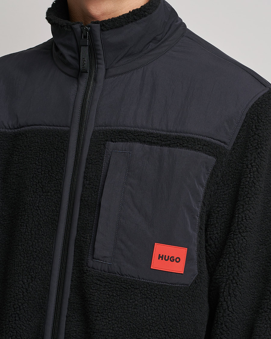 Herre | Gensere | HUGO | Demongras Teddy Full Zip Black