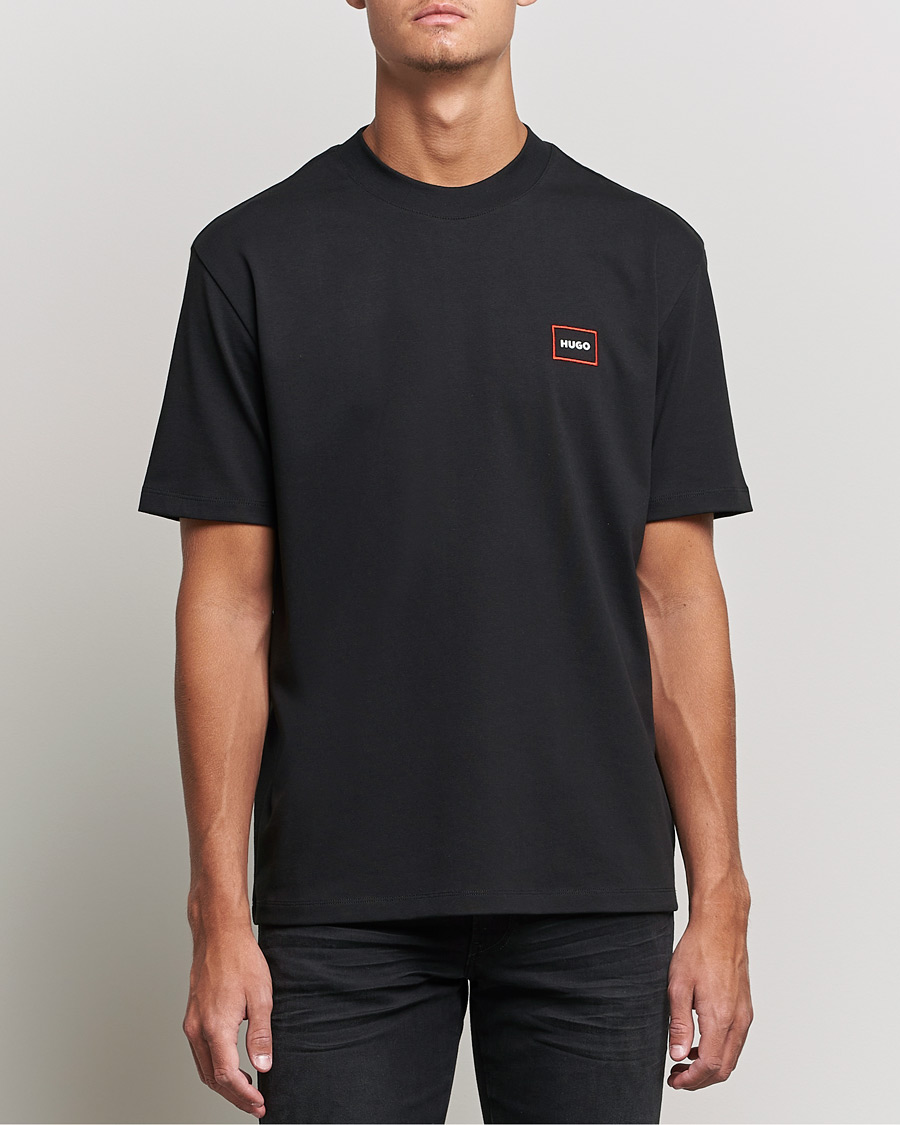 Herre |  | HUGO | Dosmos Logo Crew Neck T-Shirt Black