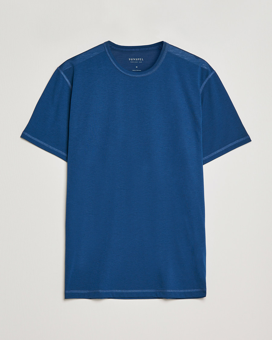 Herre | T-Shirts | Sunspel | Active Tee Navy