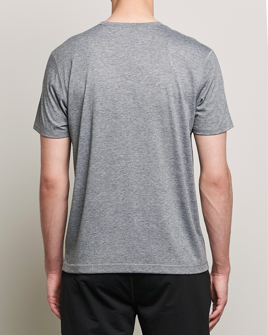 Herre | T-Shirts | Sunspel | Active Tee Grey Melange