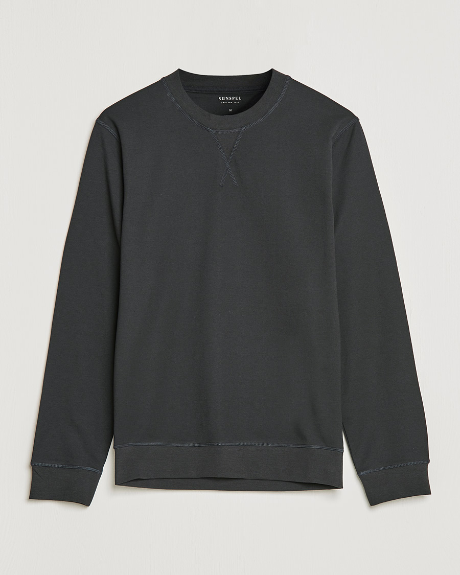 Herre |  | Sunspel | Active Sweatshirt Black