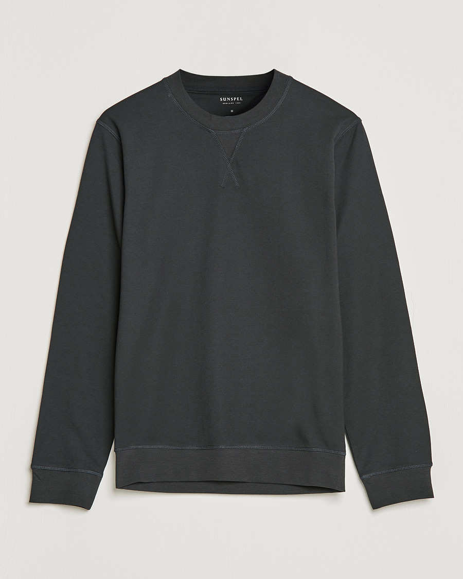 Herre | Gensere | Sunspel | Active Sweatshirt Black