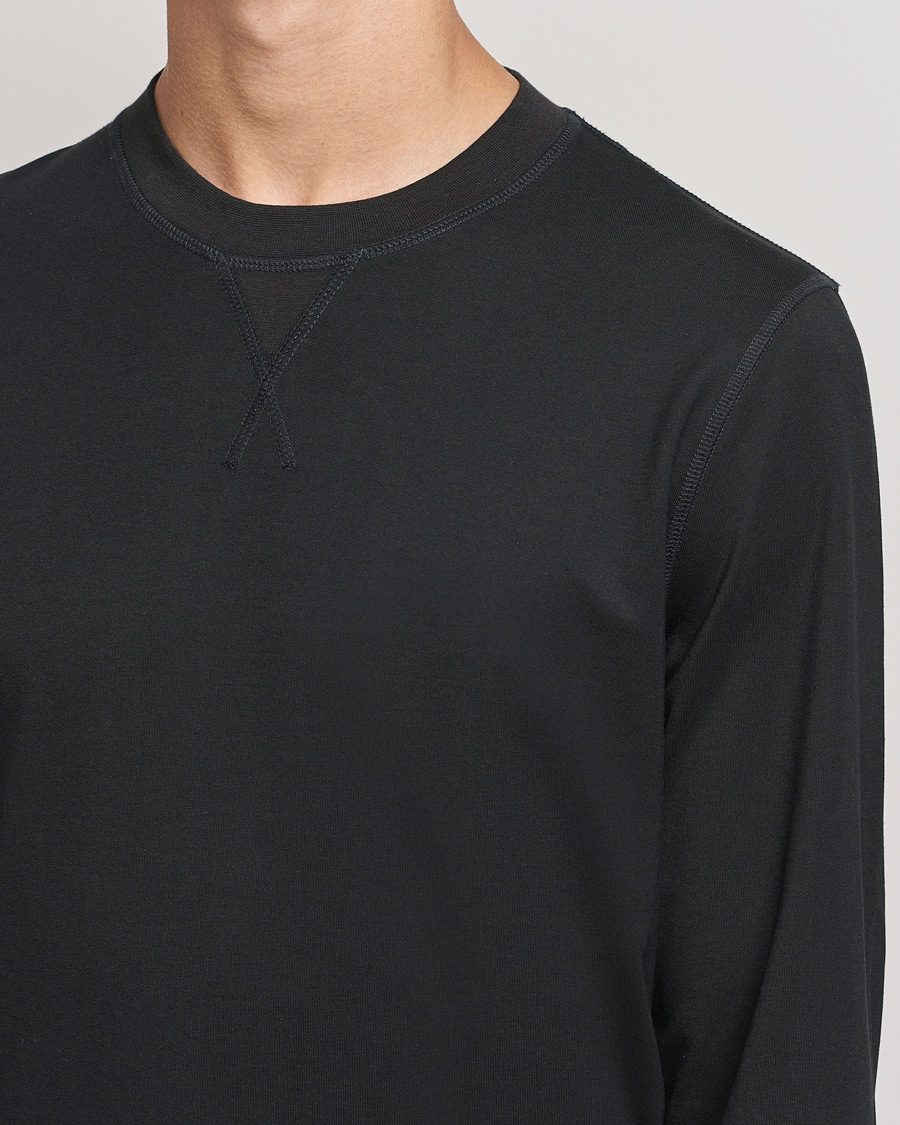 Herre | Gensere | Sunspel | Active Sweatshirt Black