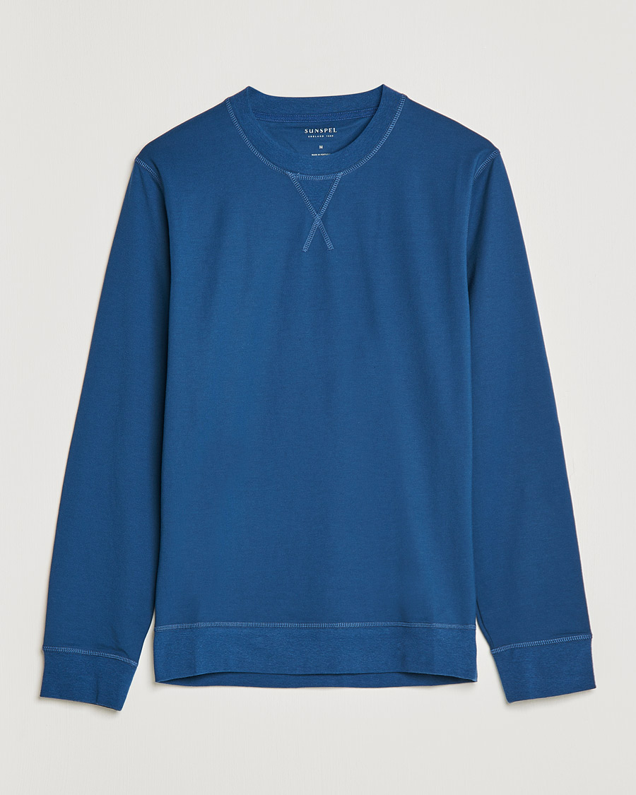 Herre | Gensere | Sunspel | Active Sweatshirt Navy