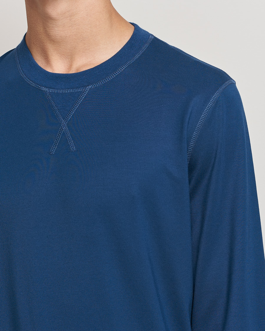 Herre | Gensere | Sunspel | Active Sweatshirt Navy