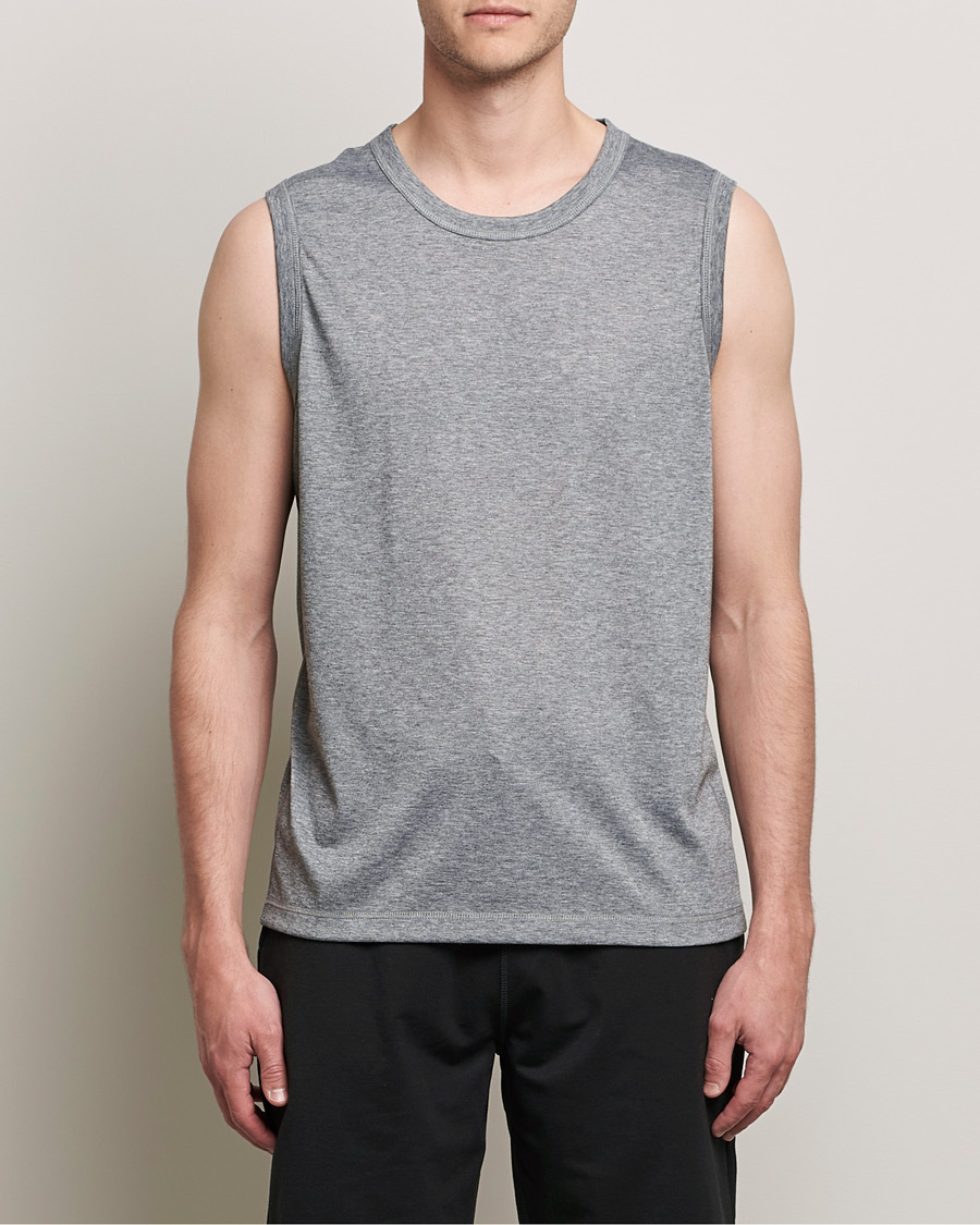 Herre | Training | Sunspel | Active Vest Grey Melange