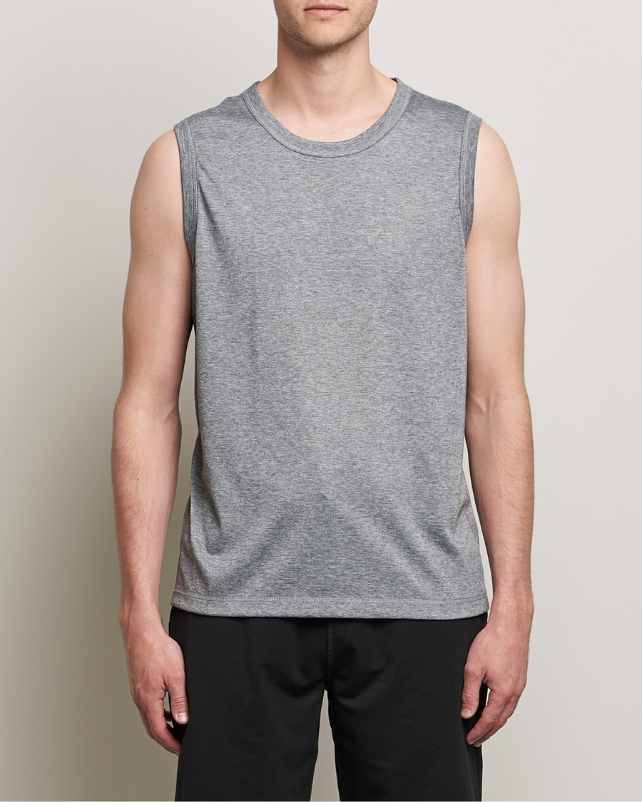 Herre | Salg | Sunspel | Active Vest Grey Melange