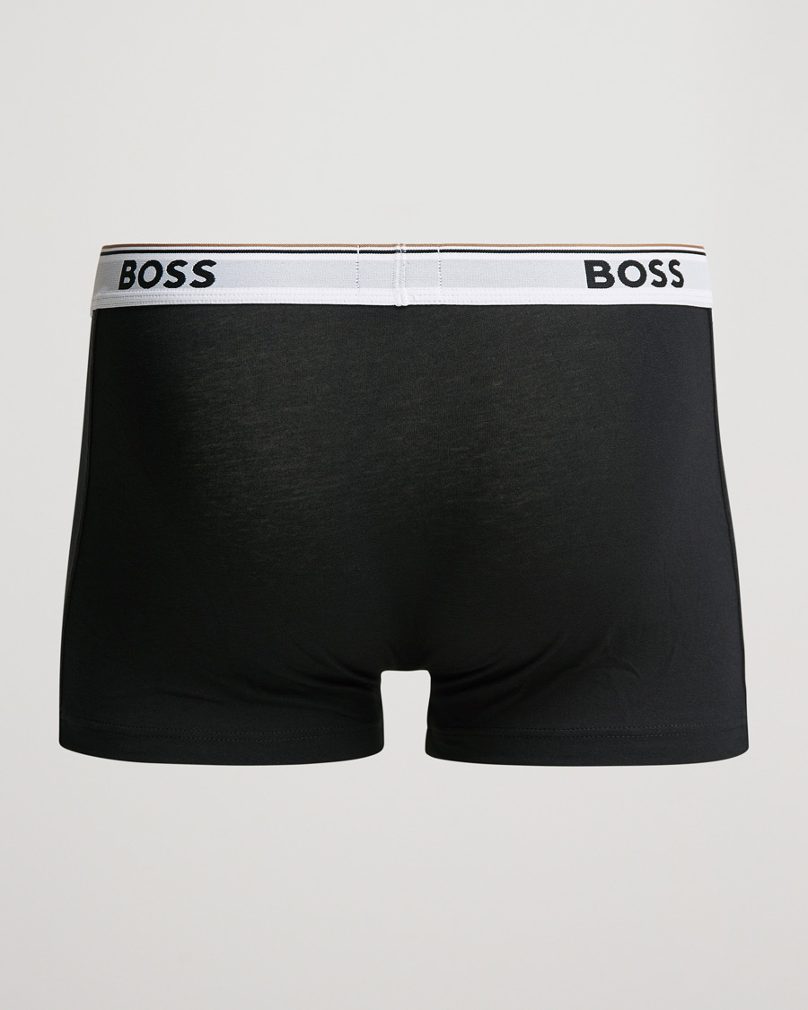 Herre | Undertøy | BOSS BLACK | 3-Pack Trunk Boxer Shorts Black/White