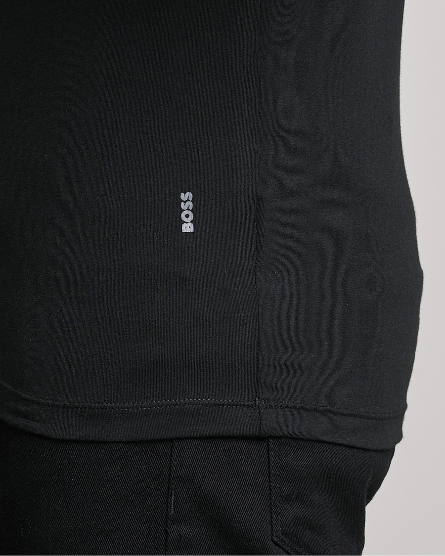 Herre | T-Shirts | BOSS BLACK | 2-Pack V-Neck Slim Fit T-Shirt Black