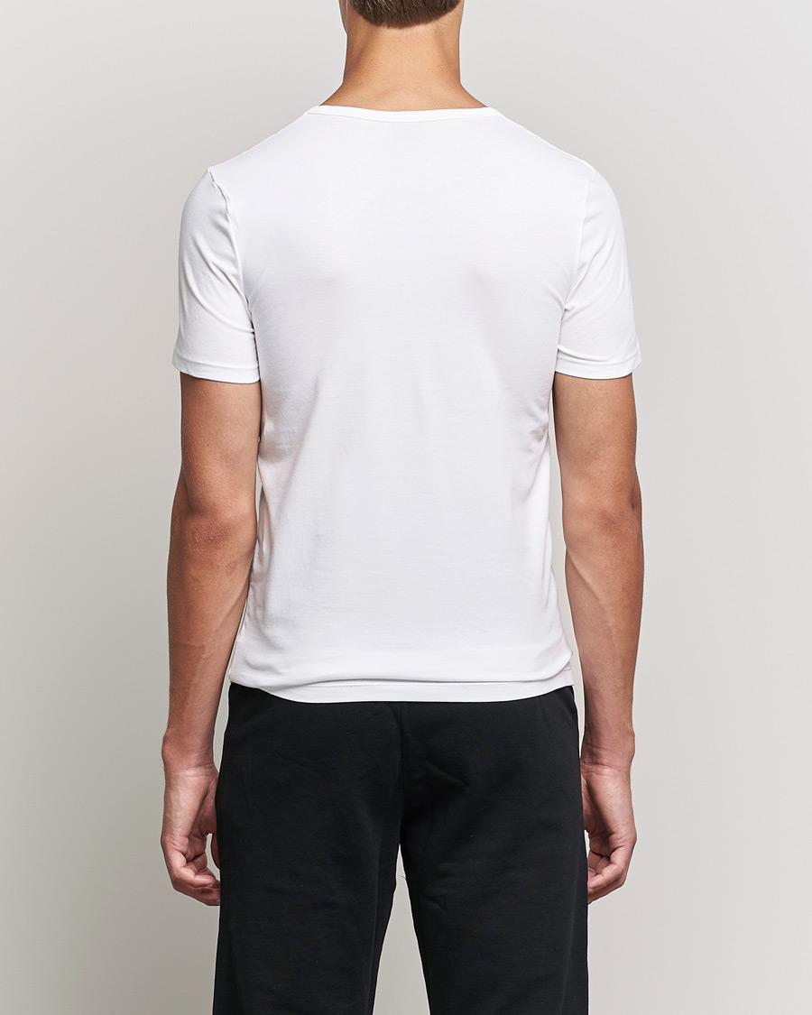 Herre | T-Shirts | BOSS BLACK | 2-Pack V-Neck Slim Fit T-Shirt White