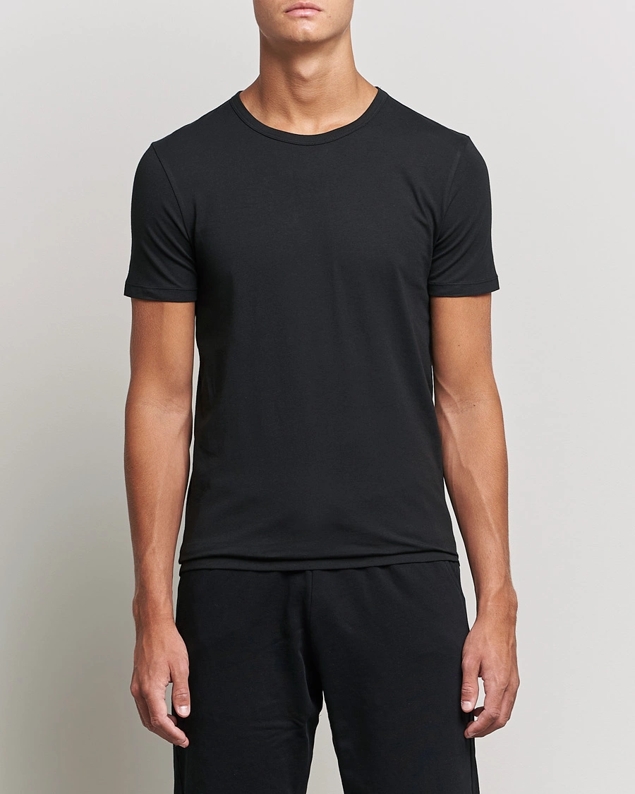 Herre | Flerpakning | BOSS BLACK | 2-Pack Crew Neck Slim Fit T-Shirt Black