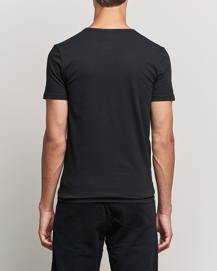 Herre | T-Shirts | BOSS BLACK | 2-Pack Crew Neck Slim Fit T-Shirt Black