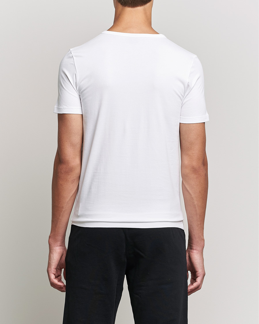 Herre | T-Shirts | BOSS BLACK | 2-Pack Crew Neck Slim Fit T-Shirt White