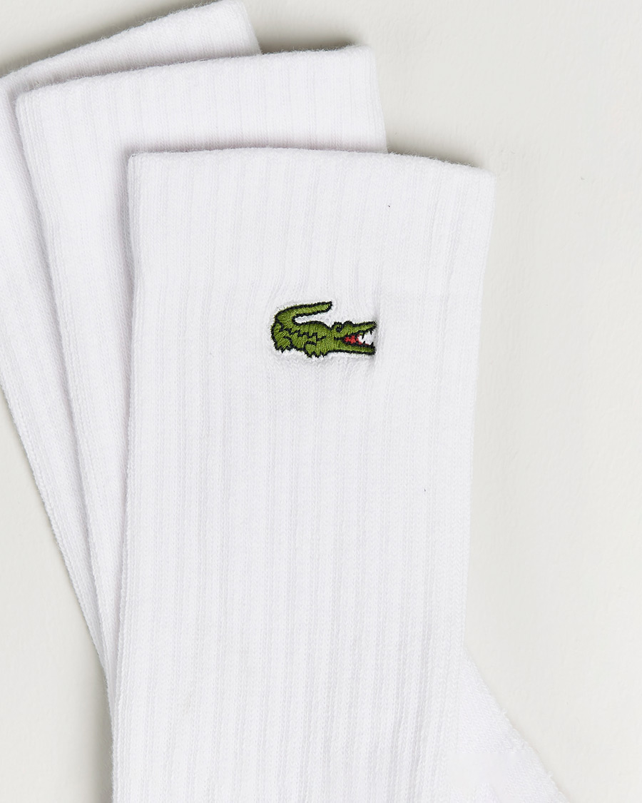 Herre | Undertøy | Lacoste Sport | 3-Pack Sport Socks White
