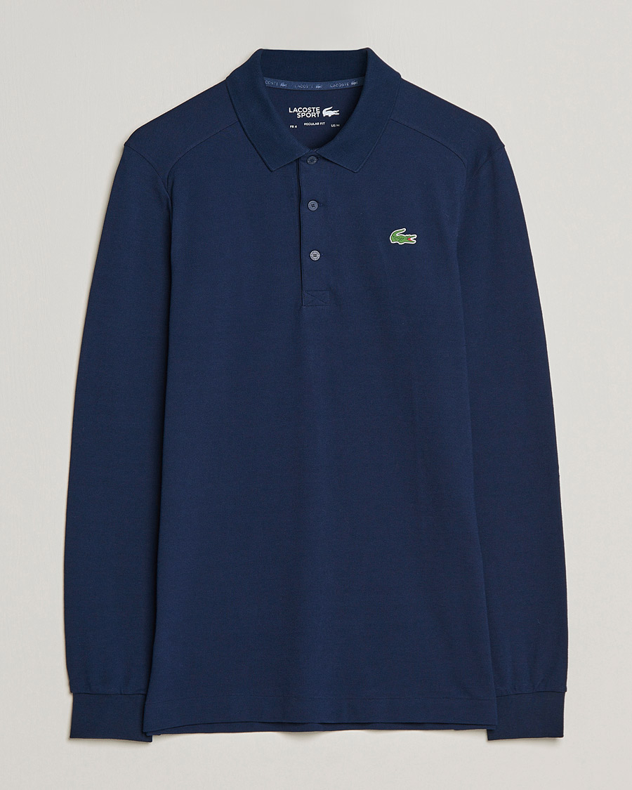 Herre | Gensere | Lacoste Sport | Performance Long Sleeve Polo Navy Blue
