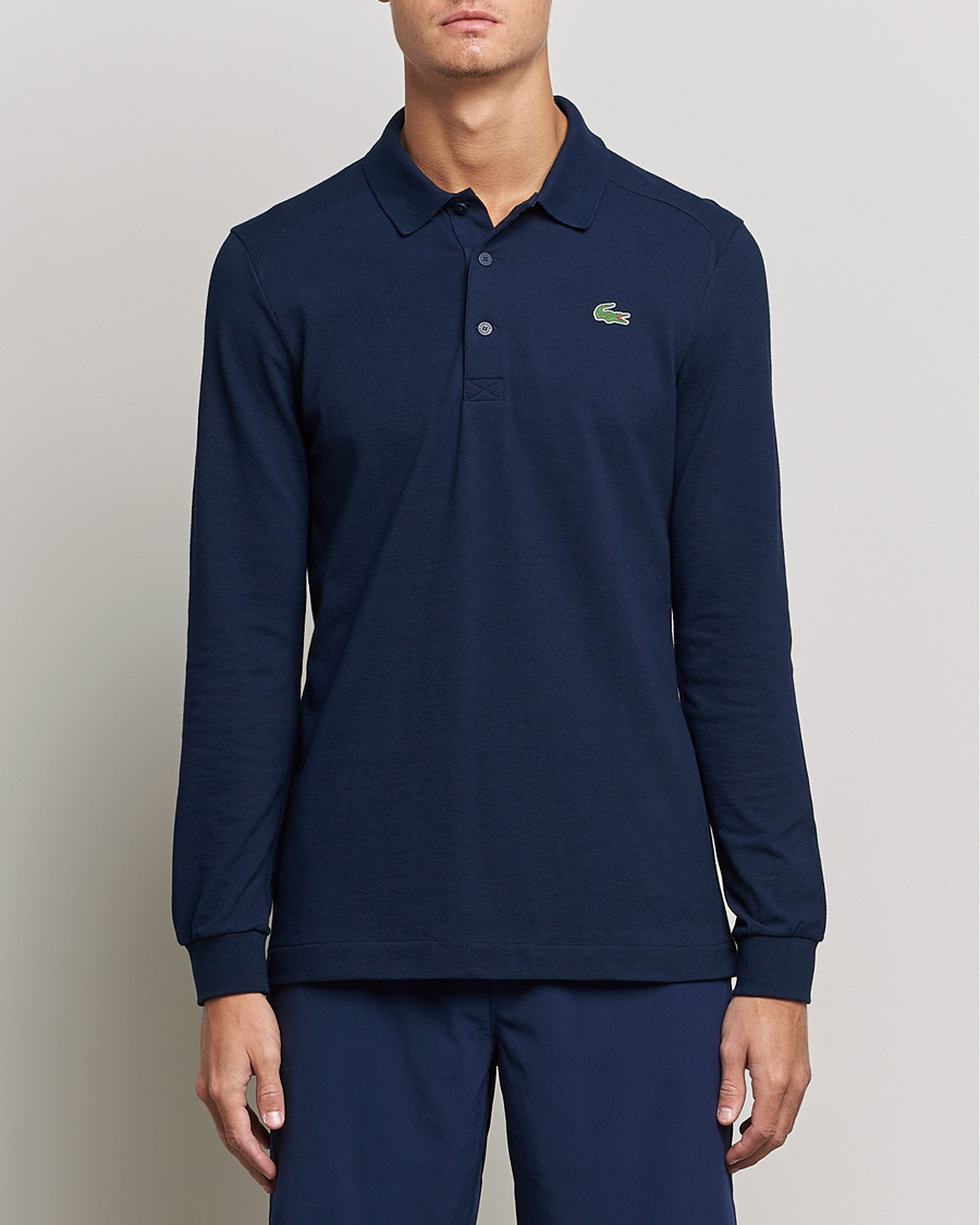 Herre | Gensere | Lacoste Sport | Performance Long Sleeve Polo Navy Blue