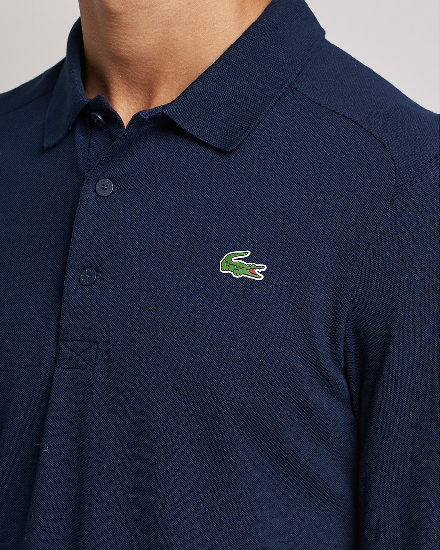 Herre | Gensere | Lacoste Sport | Performance Long Sleeve Polo Navy Blue