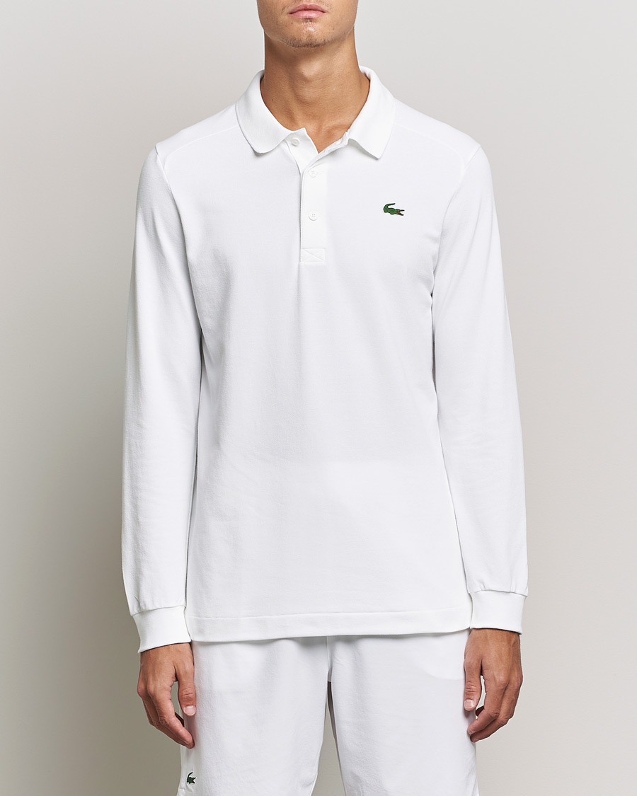 Herre |  | Lacoste Sport | Performance Long Sleeve Polo White