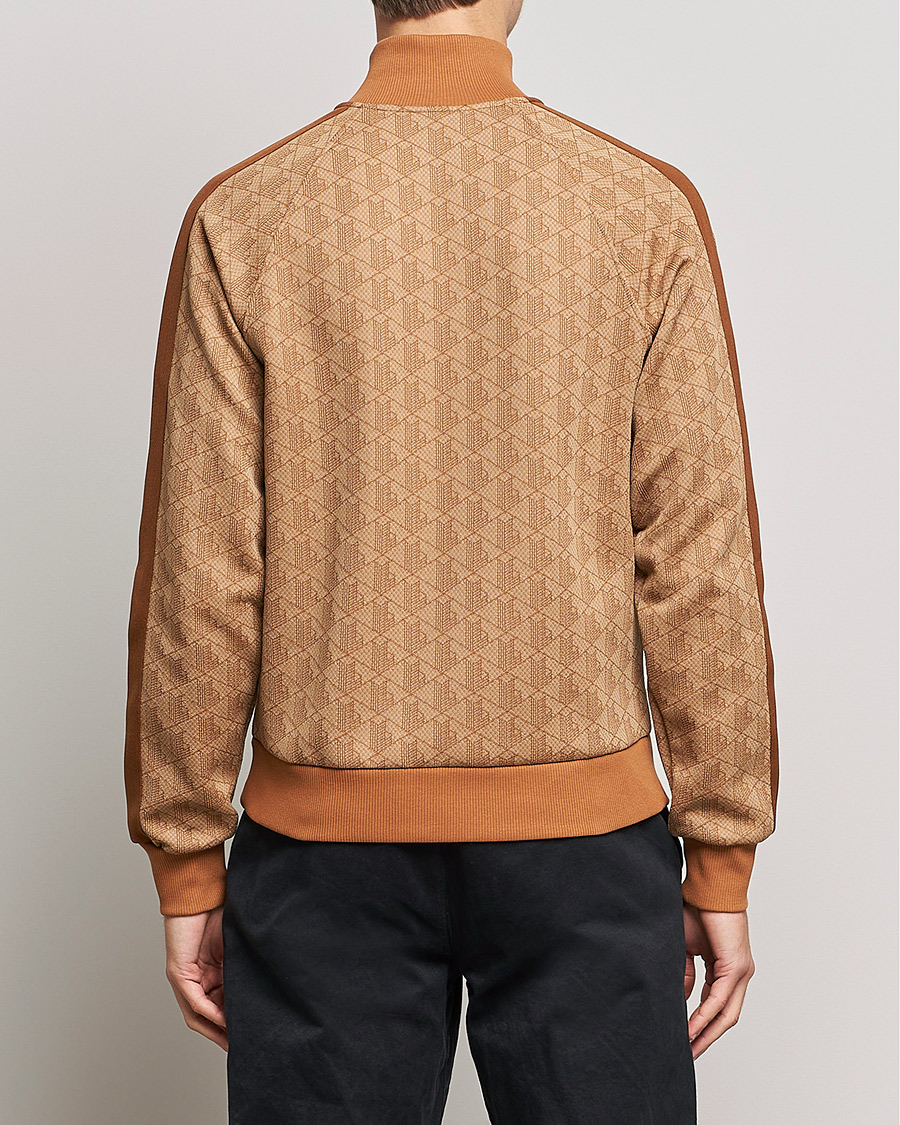 Herre | Gensere | Lacoste | High Neck Zip Mongram Jacuard Sweatshirt Viennese