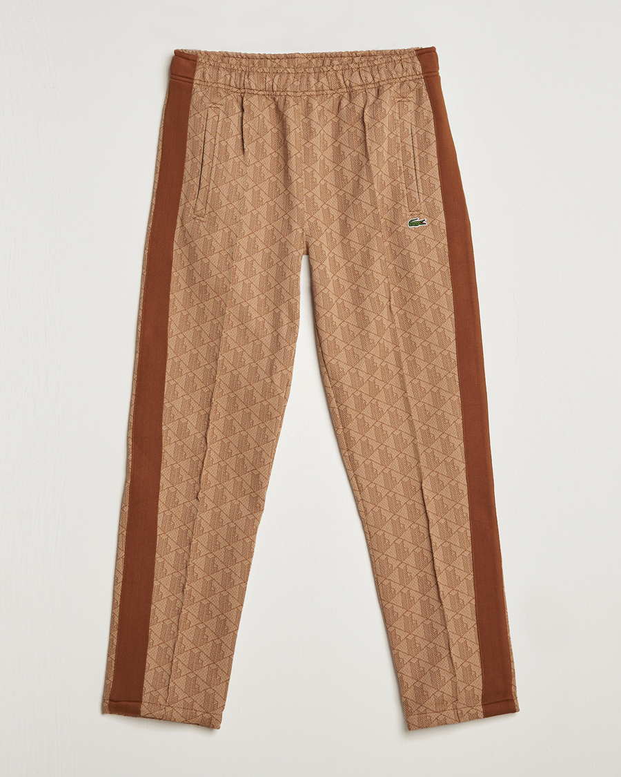 Herre | Bukser | Lacoste | Monogram Cotton Jacuard Tapered Trackpants Viennese