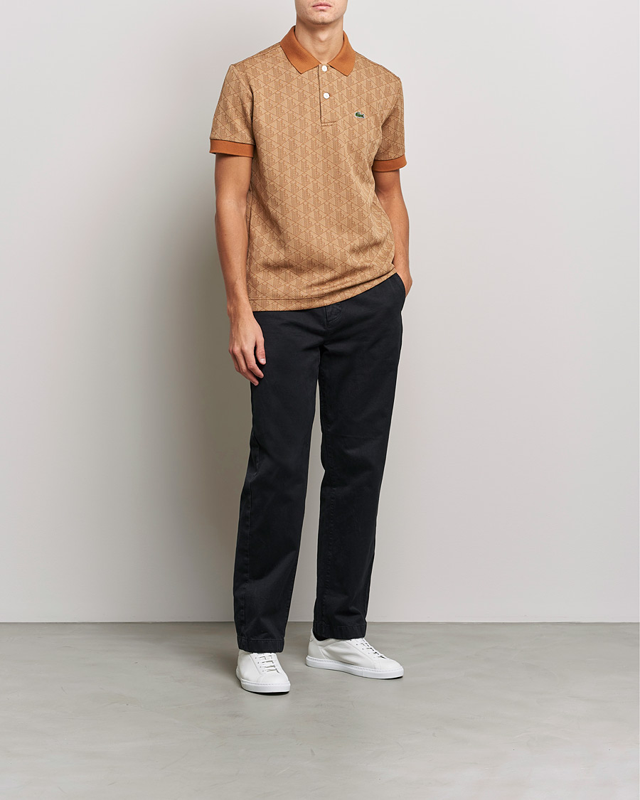 Herre | Pikéer | Lacoste | Classic Fit Monogram Jacquard Polo Viennese