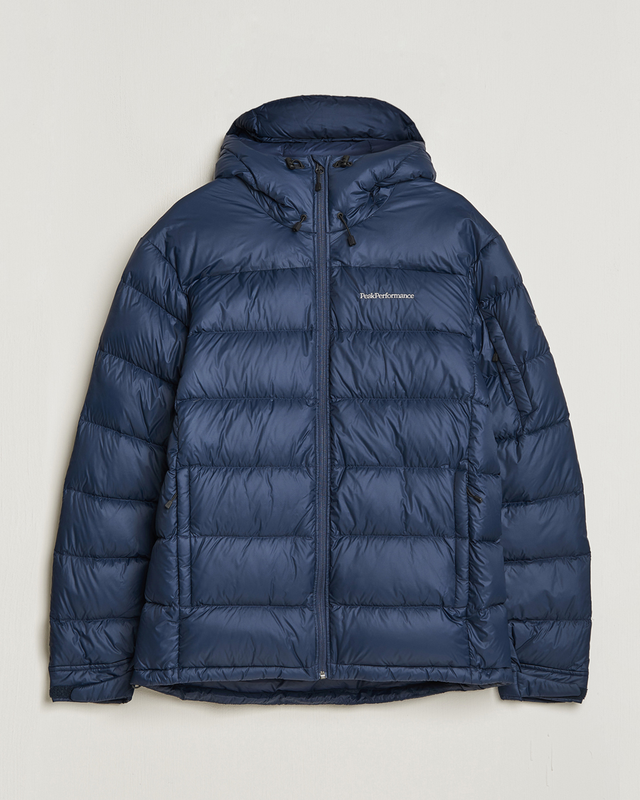 Herre | Jakker | Peak Performance | Frost Down Hooded Jacket Blue Shadow