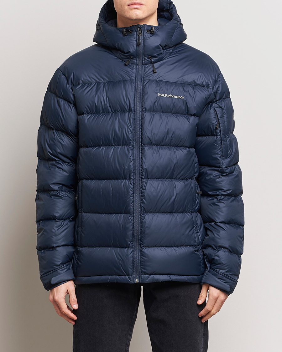 Herre | Jakker | Peak Performance | Frost Down Hooded Jacket Blue Shadow