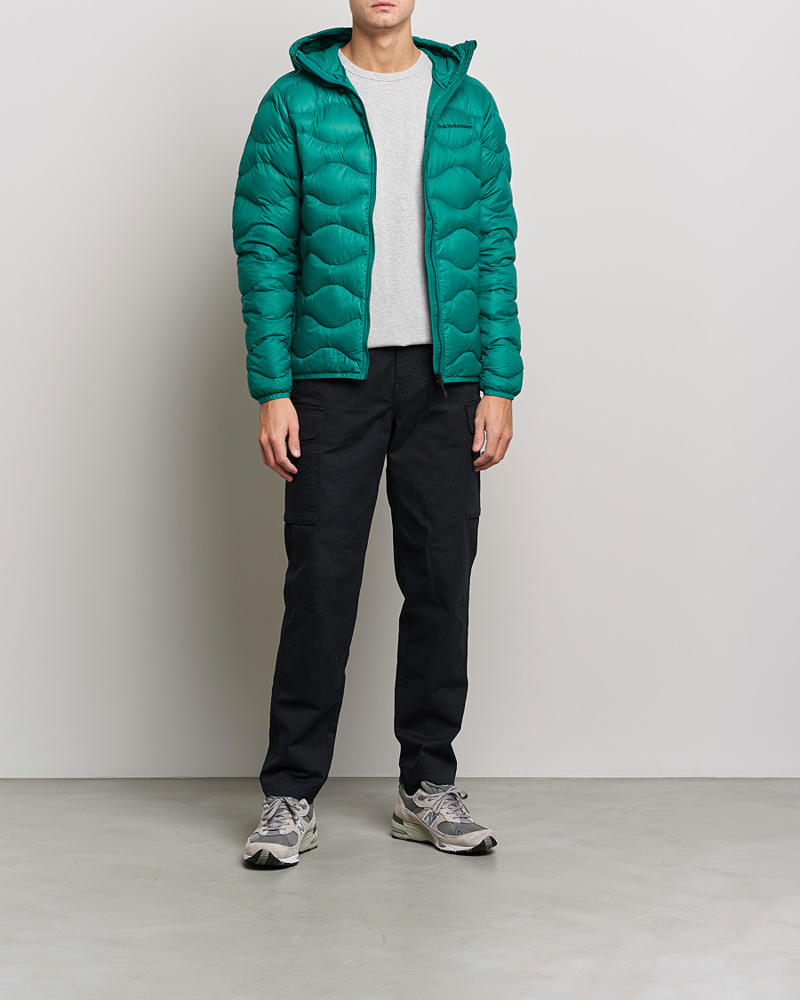 Herre | Jakker | Peak Performance | Helium Down Hood Green Ivy
