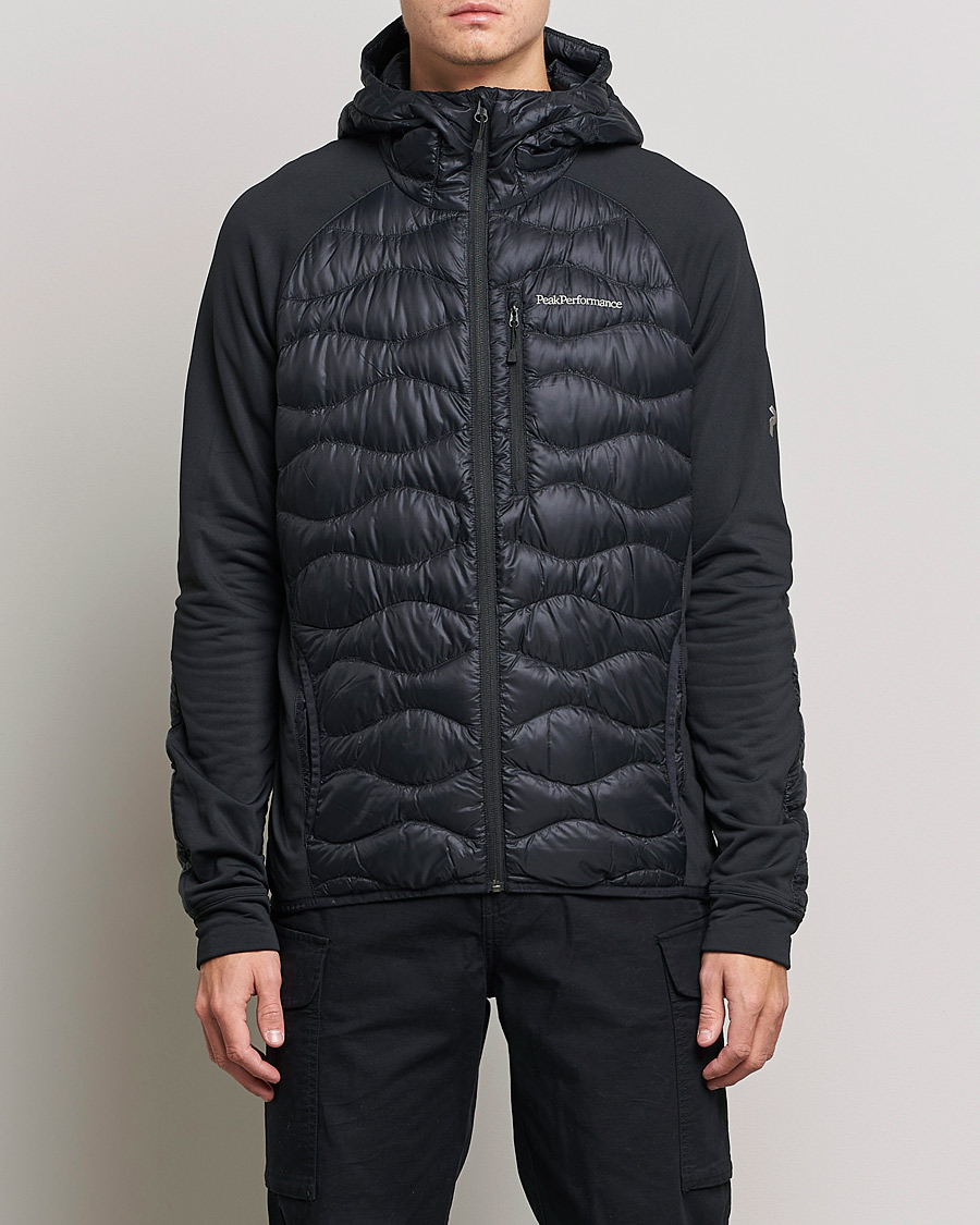 Herre | Boble- og Dunjakker | Peak Performance | Helium Down Hybrid Hood Jacket Black