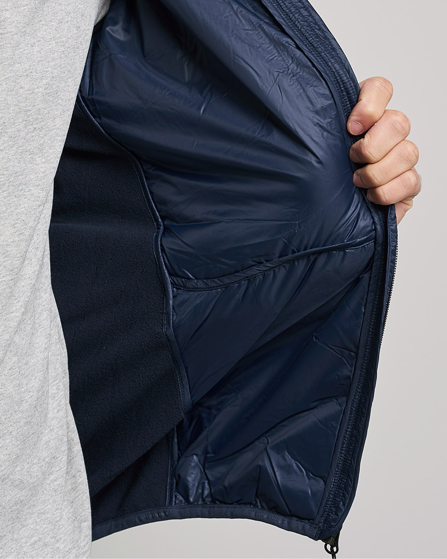 Herre | Jakker | Peak Performance | Helium Down Hybrid Hood Jacket Blue Shadow