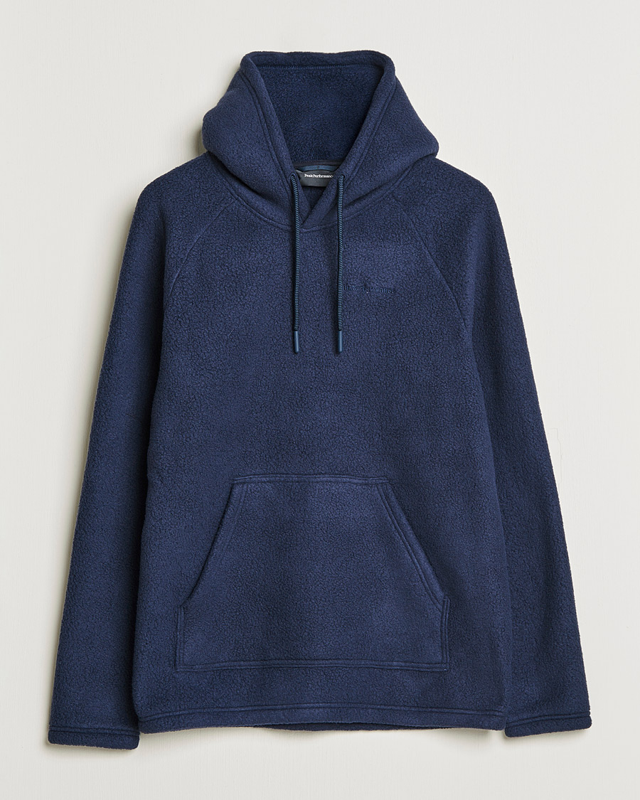 Herre | Gensere | Peak Performance | Fleece Hood Blue Shadow