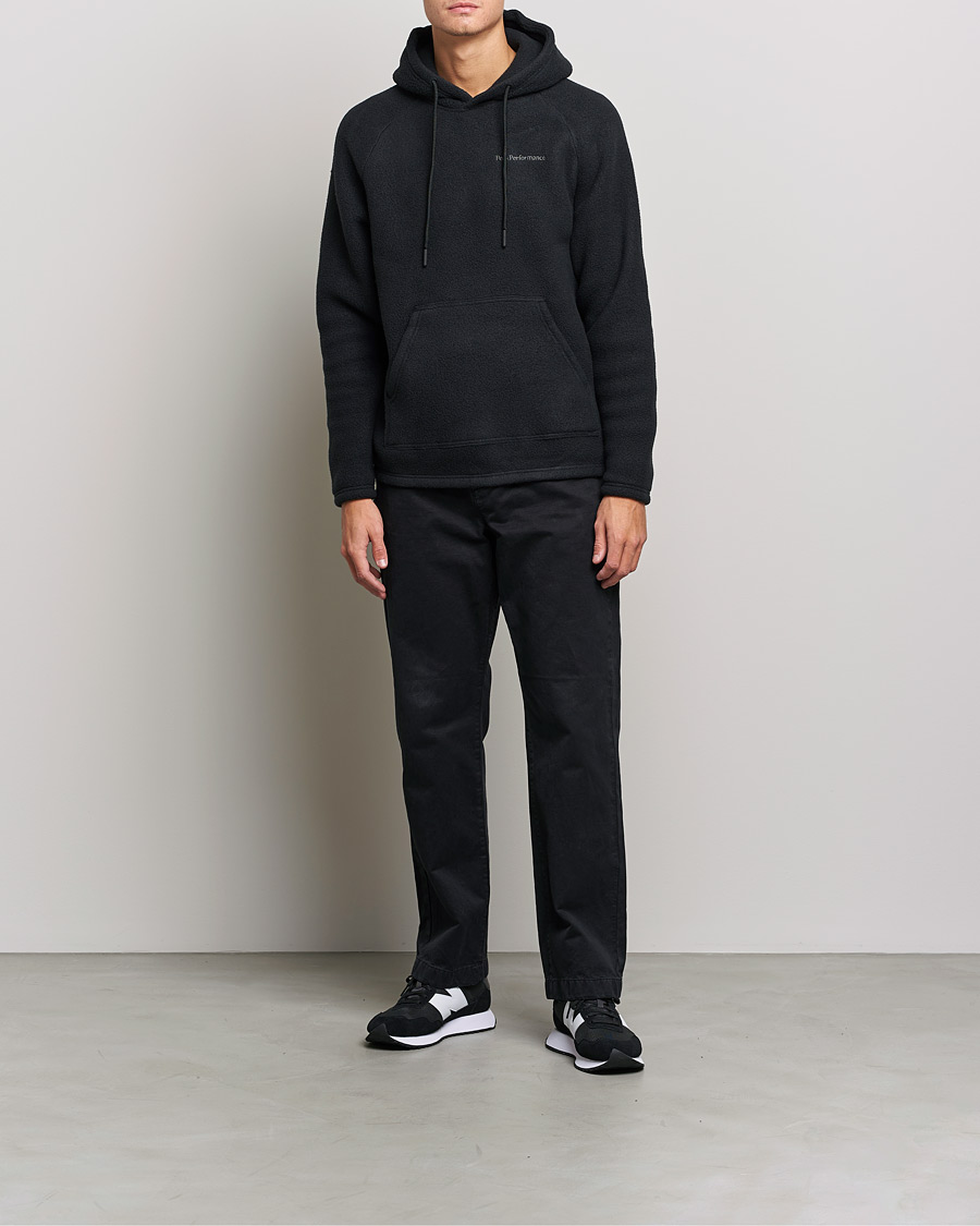 Herre | Gensere | Peak Performance | Fleece Hood Black