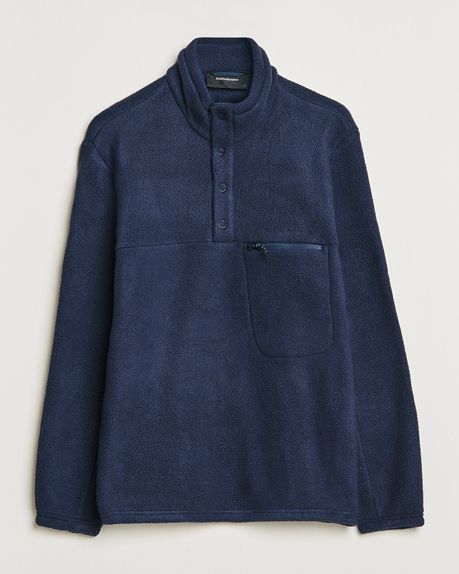 Herre | Gensere | Peak Performance | Fleece Snap T-Neck Blue Shadow