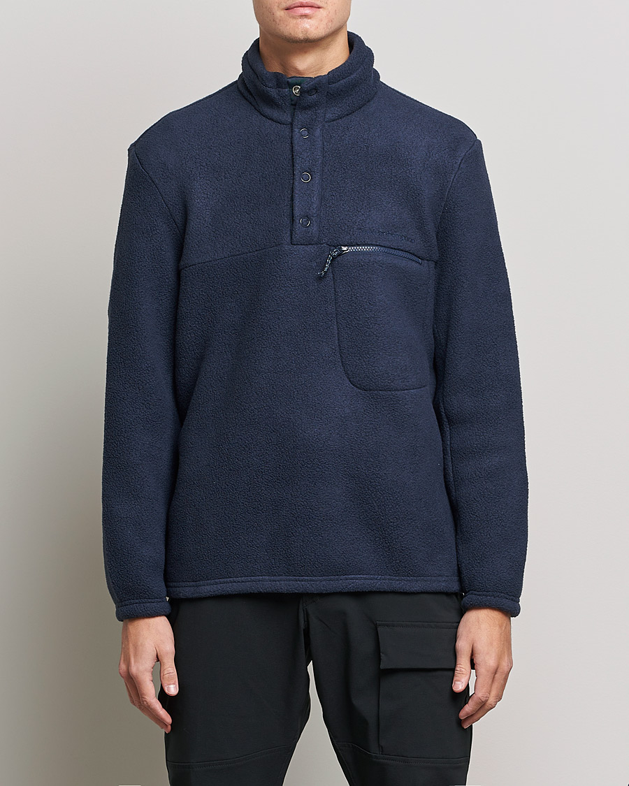 Herre | Gensere | Peak Performance | Fleece Snap T-Neck Blue Shadow