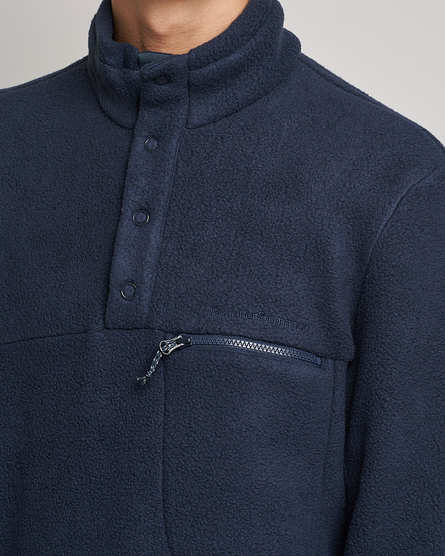 Herre | Gensere | Peak Performance | Fleece Snap T-Neck Blue Shadow