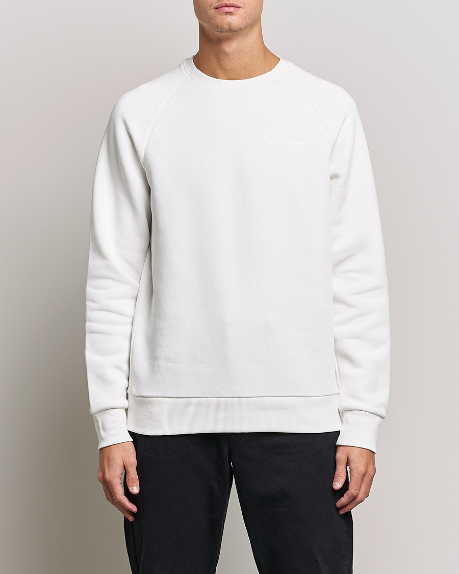 Herre |  | Peak Performance | Original Logo Crew Neck Sweatshirt Off White