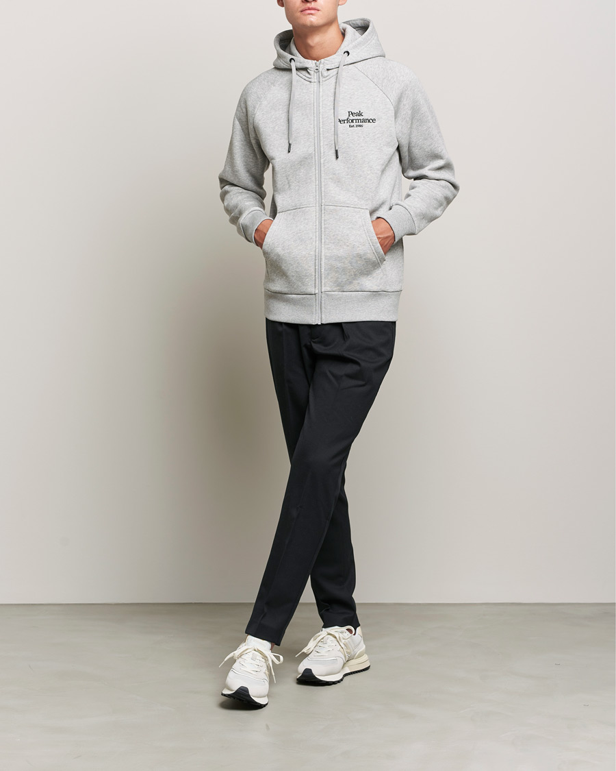 Herre | Gensere | Peak Performance | Original Zip Hoodie Grey