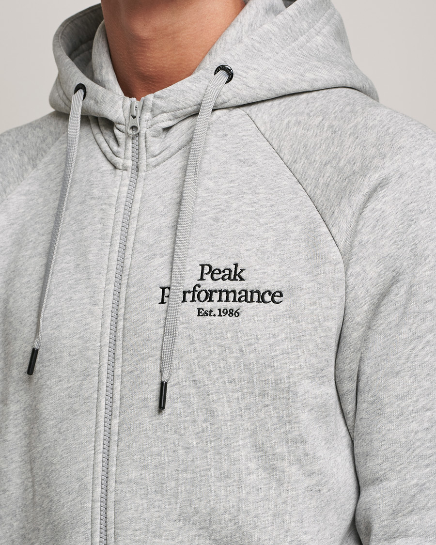 Herre | Gensere | Peak Performance | Original Zip Hoodie Grey