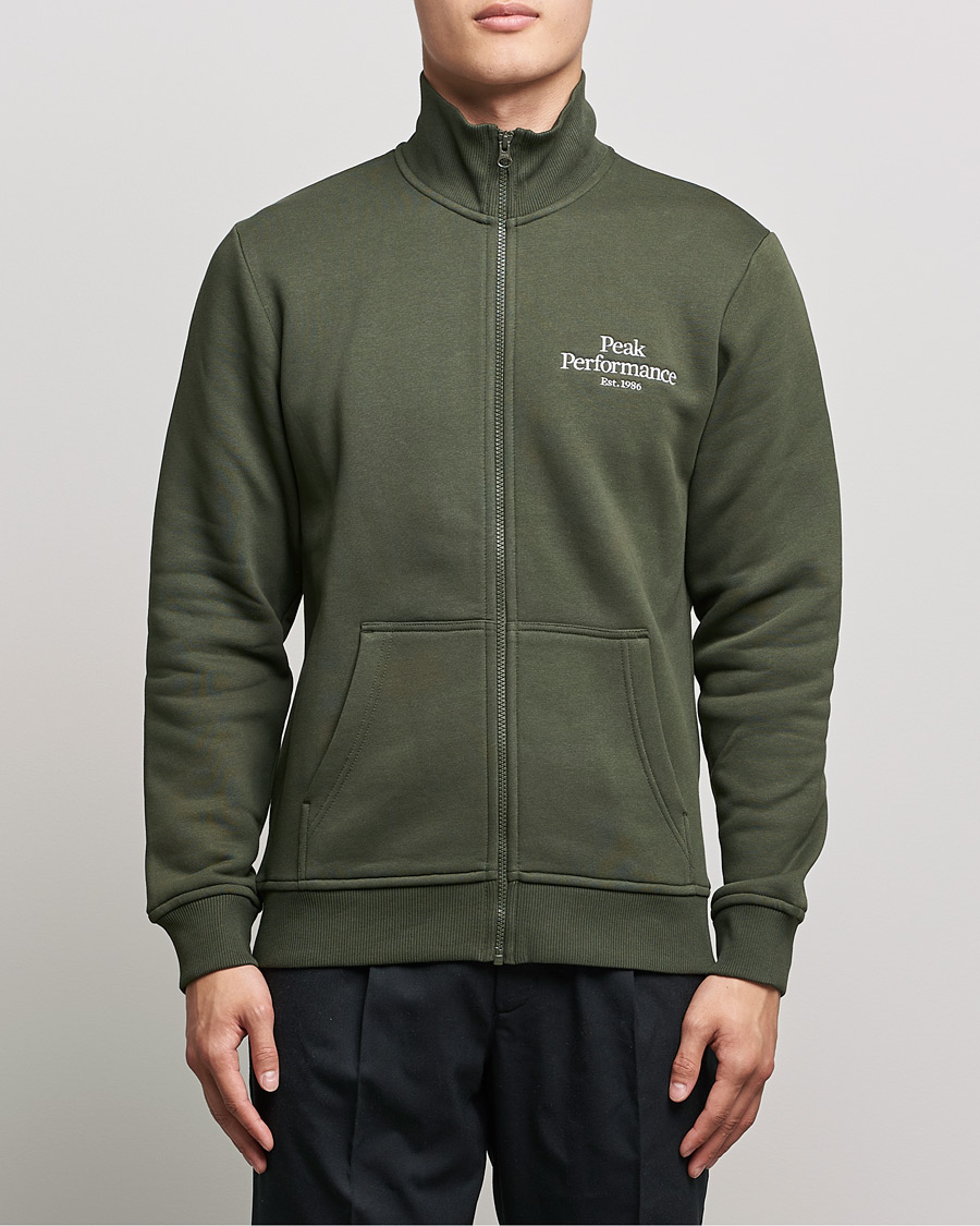 Herre | Gensere | Peak Performance | Original Zip Forest Night