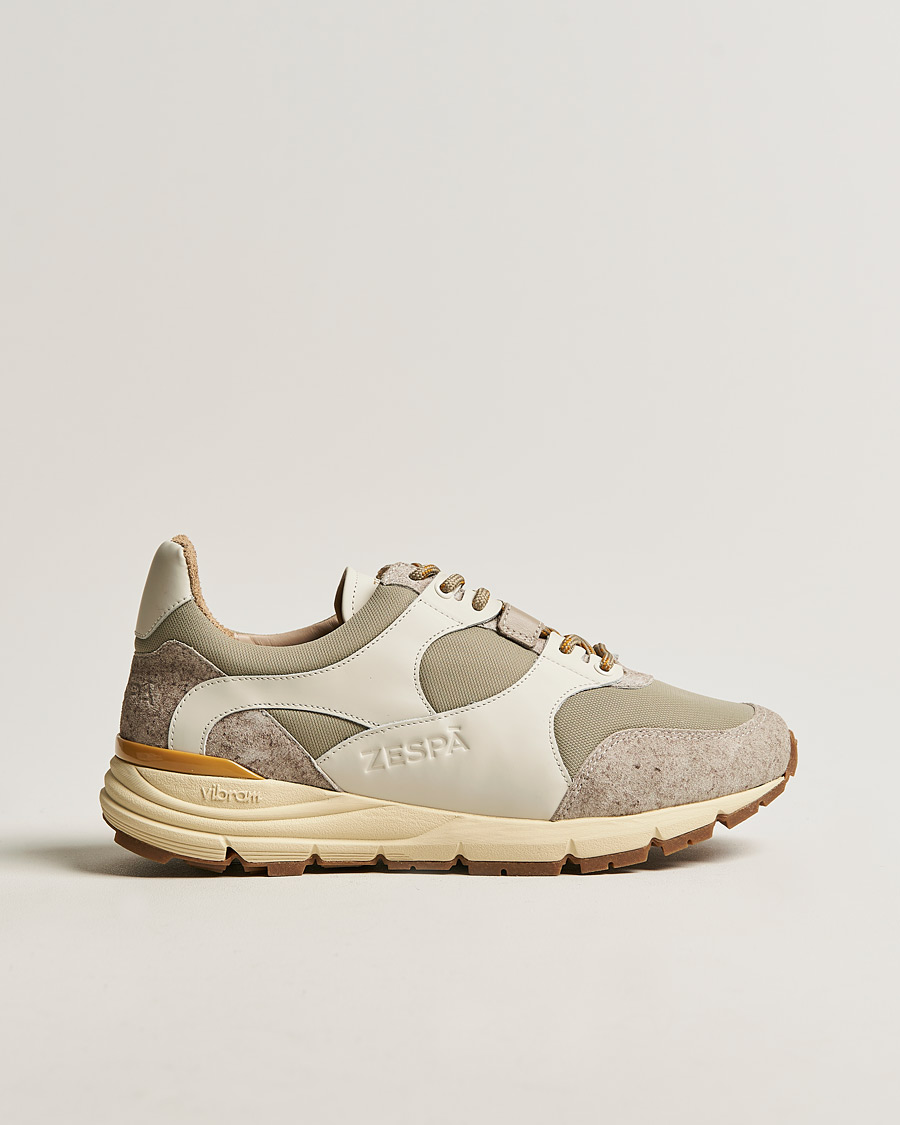 Herre | Zespà ZSP Trail Outdoor Textile Sneakers Taupe | Zespà | ZSP Trail Outdoor Textile Sneakers Taupe