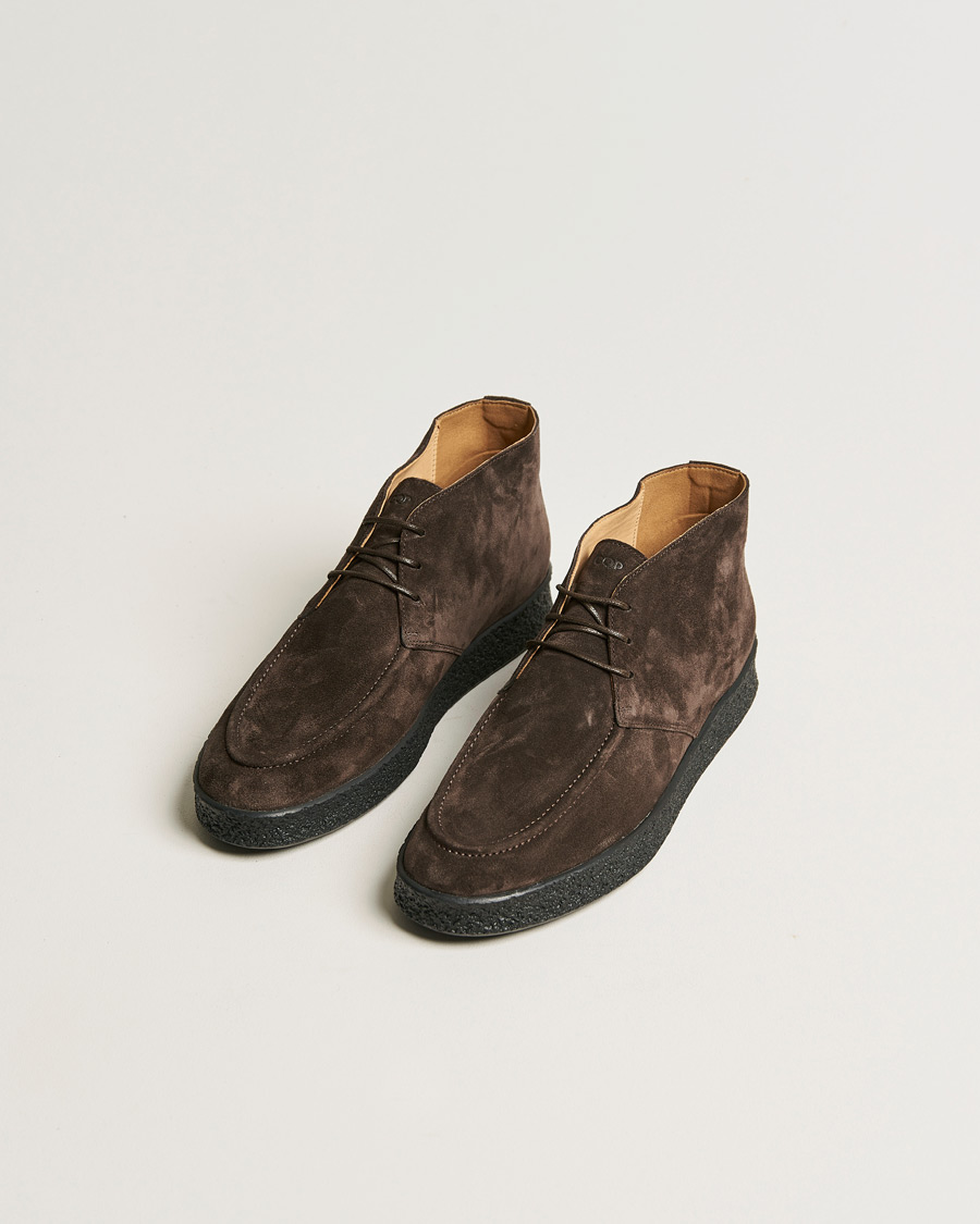 Herre | C.QP | C.QP | Plana Suede Chukka Boot Chocolate Brown