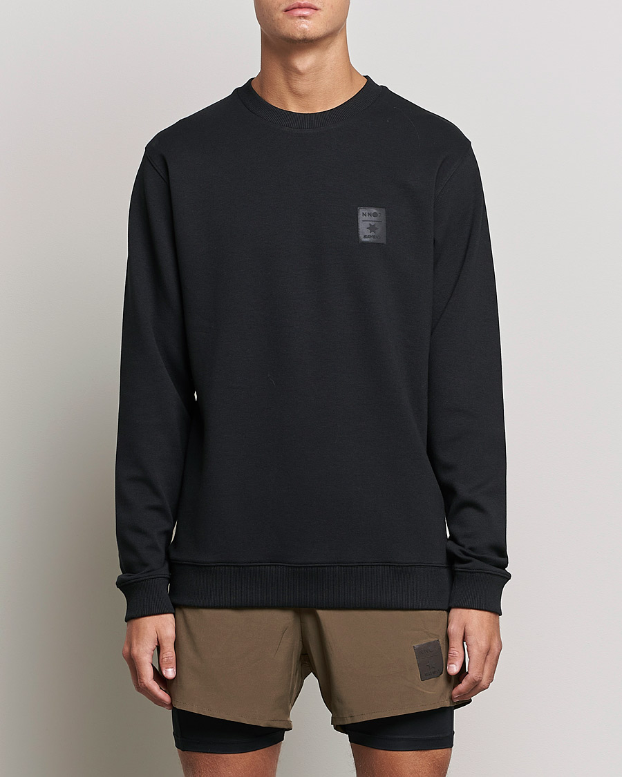 Herre | T-Shirts | NN07 | Barrow Long Sleeve Crew Black
