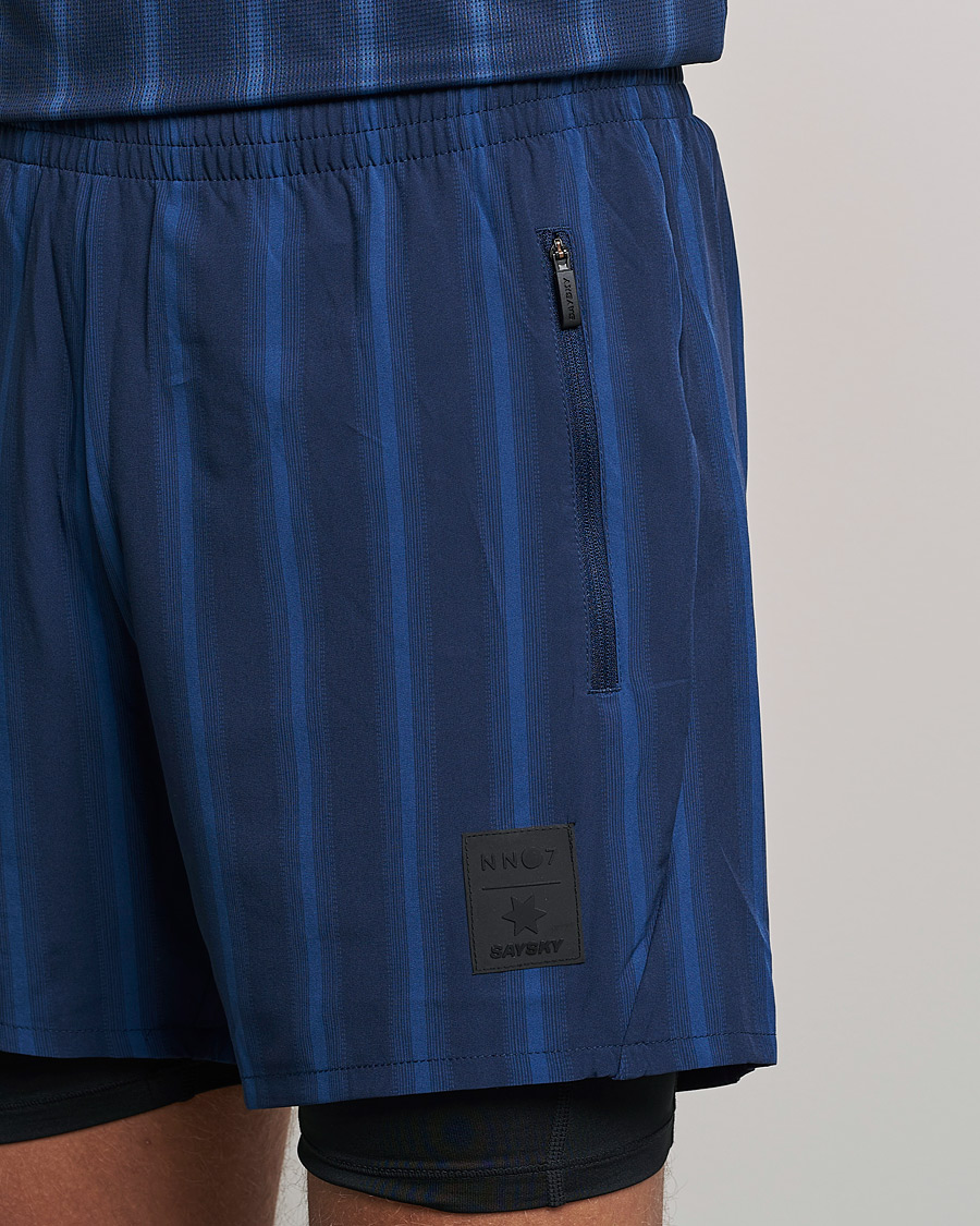 Herre | Shorts | NN07 | Two in One Shorts Navy Stripe