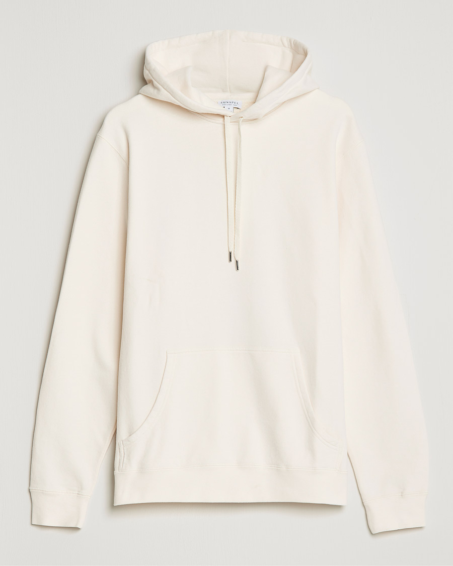 Herre | Gensere | Sunspel | Loopback Hoodie Archive White