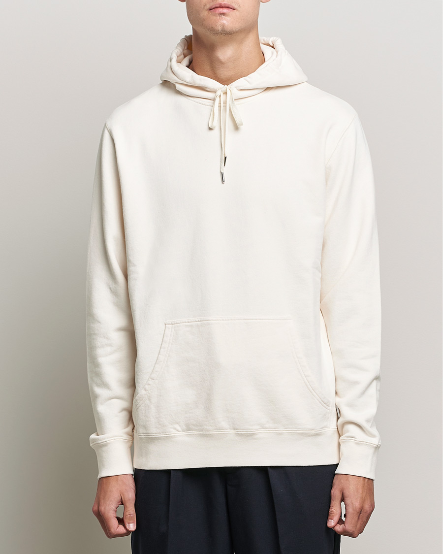Herre | Best of British | Sunspel | Loopback Hoodie Archive White