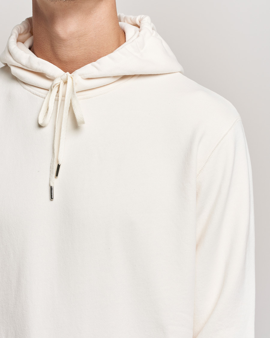 Herre | Gensere | Sunspel | Loopback Hoodie Archive White