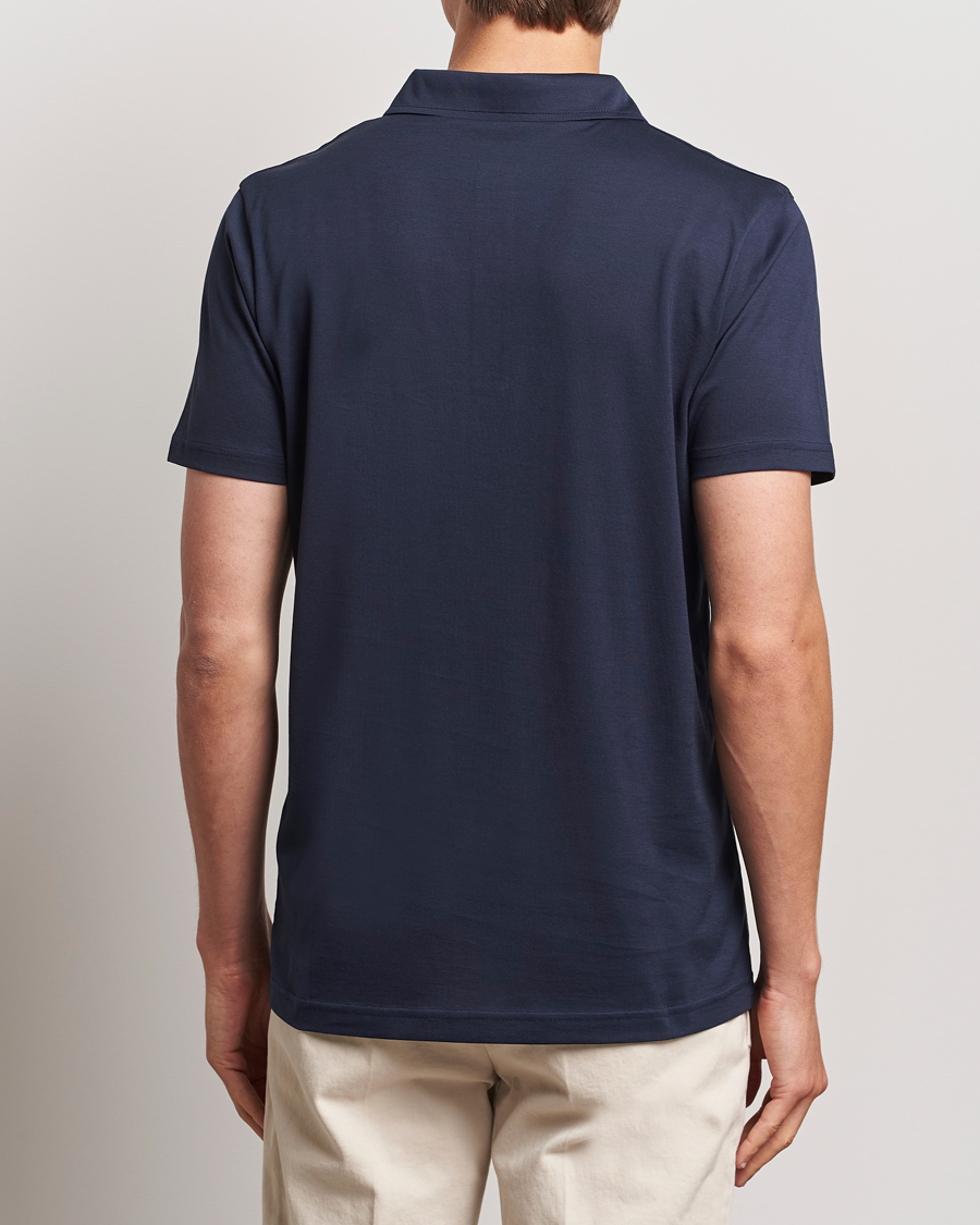 Herre | Pikéer | Sunspel | Cotton Jersey Polo Navy